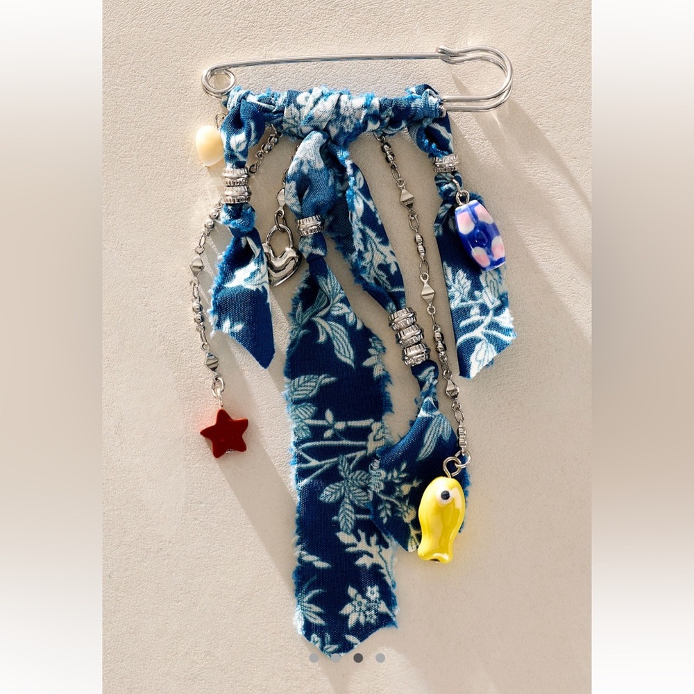 Free People Blue Treasure Me Brooch